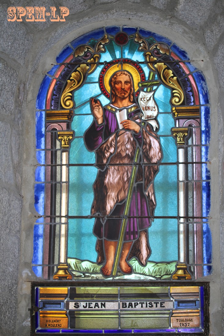 St Jean Baptiste - vitrail 1937 St Jean-Baptiste
